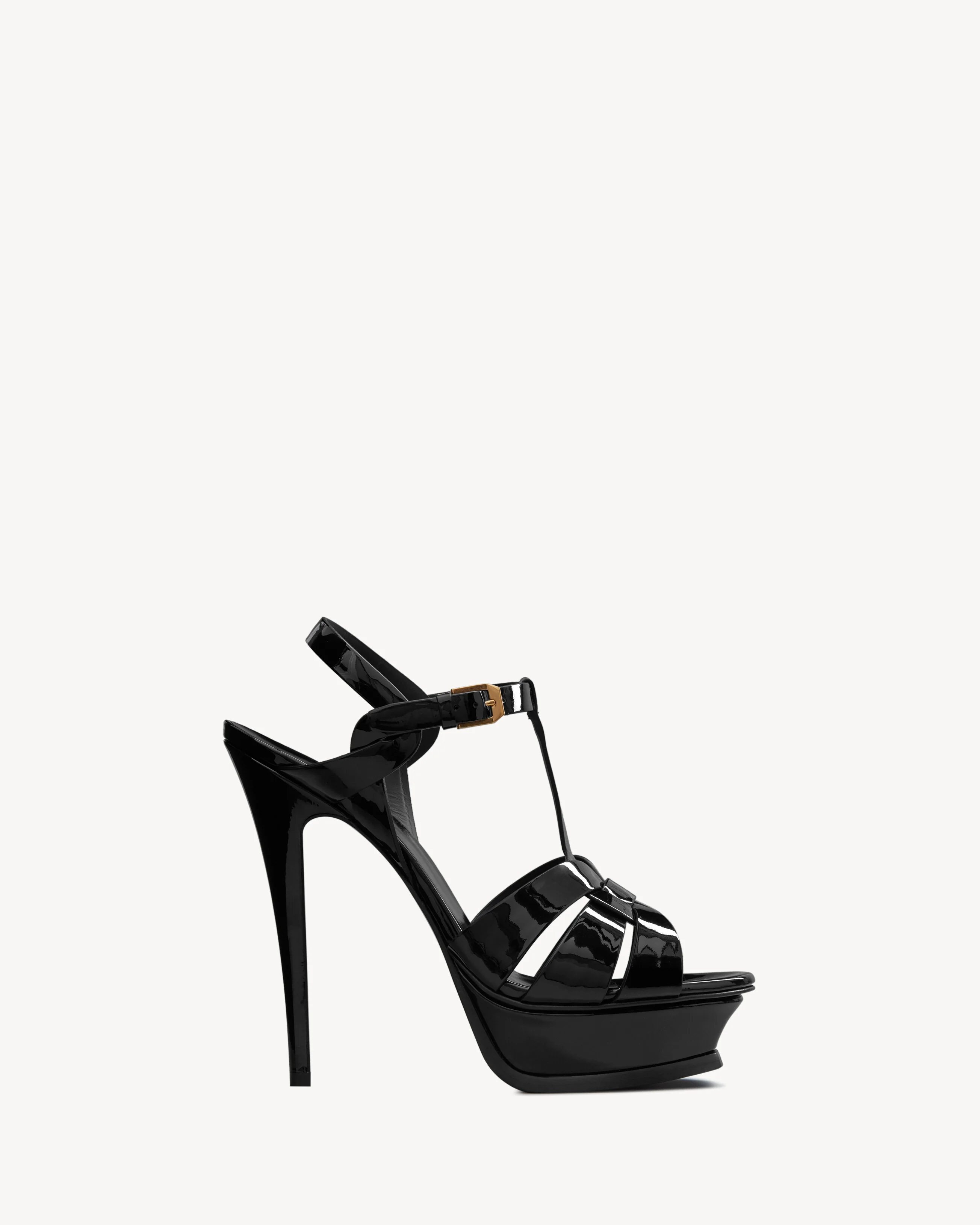 tribute platform sandals in patent leather - 1