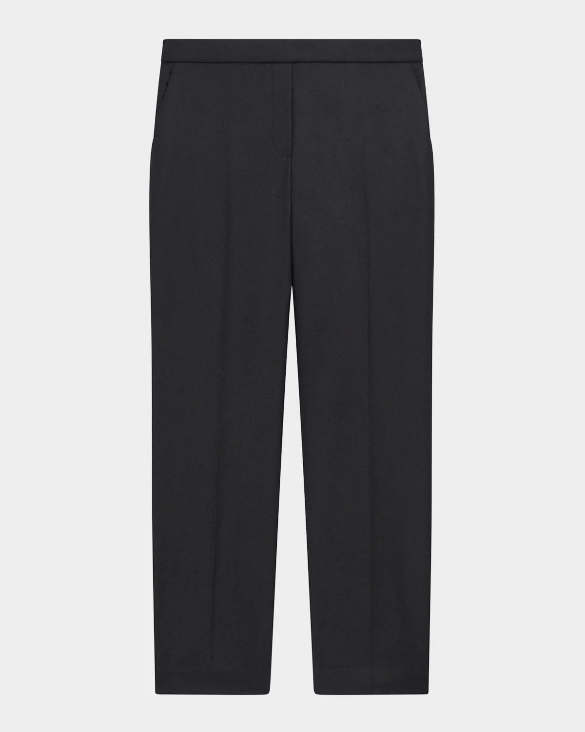 Treeca Virgin Wool Flannel Cropped Pull-On Pants - 1