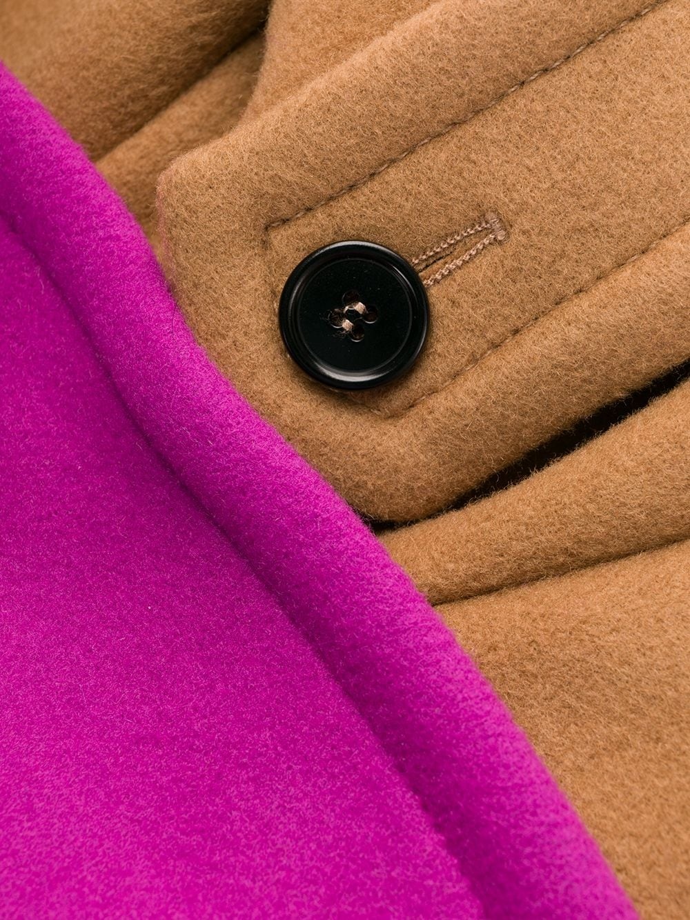 colour-block double-breasted coat - 6