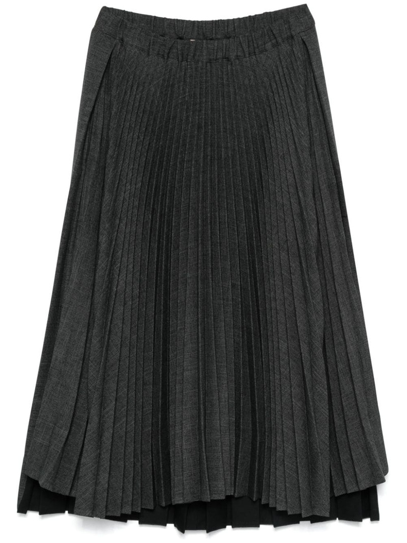 plissé midi skirt 1