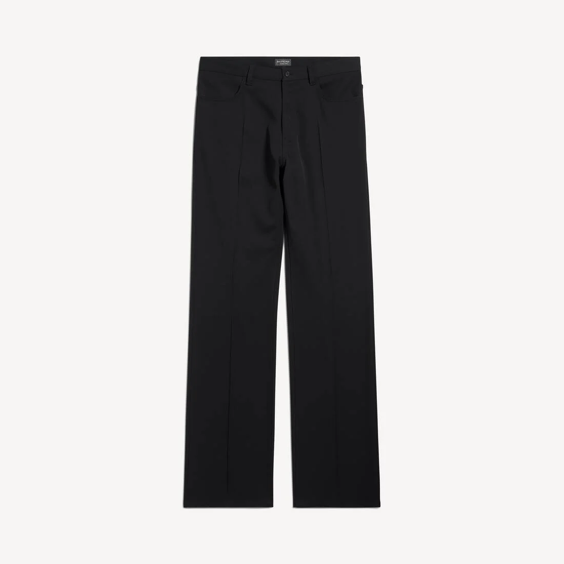 Men's Straight Fit Tailored Pants in Black - 1