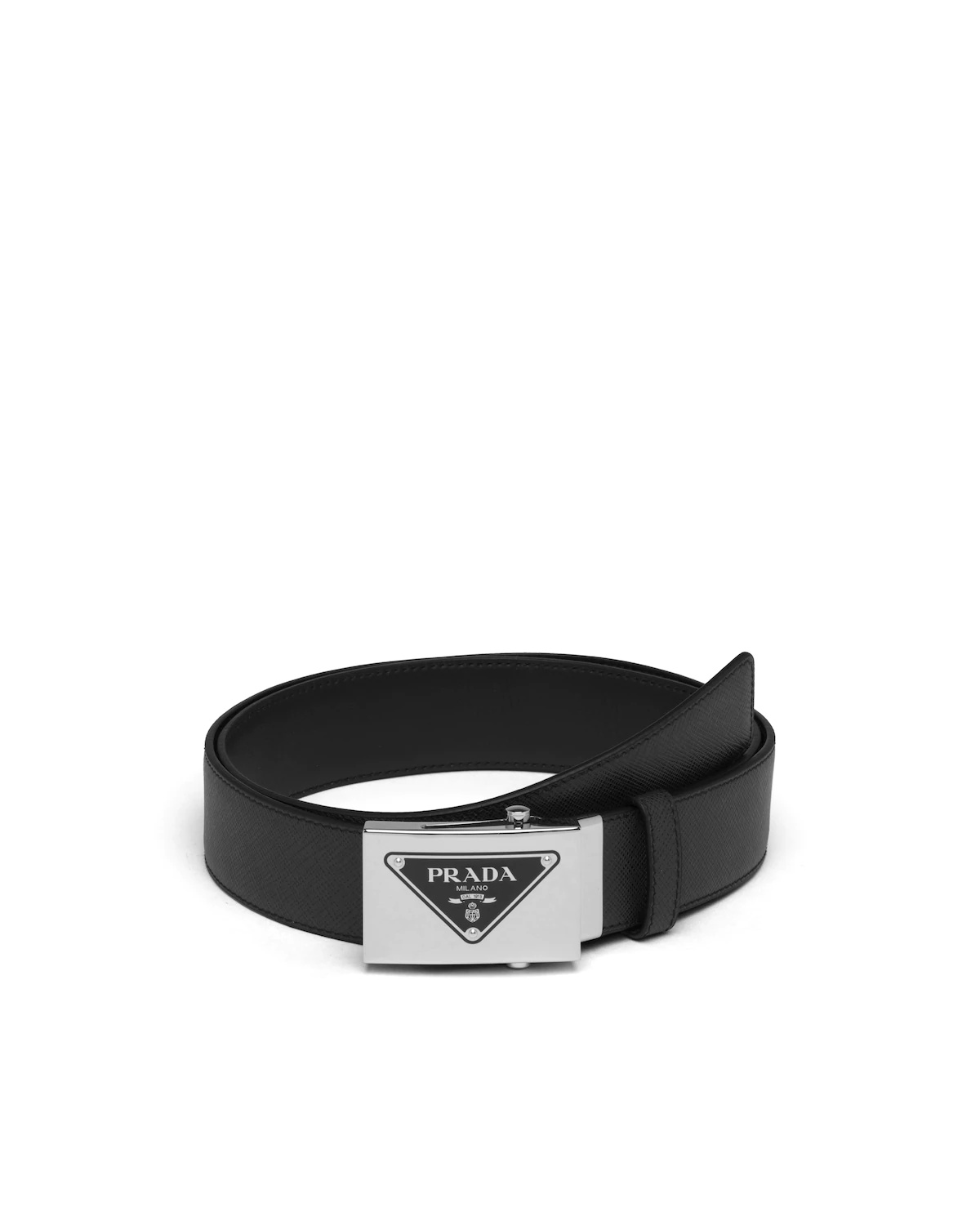 Saffiano leather belt - 1