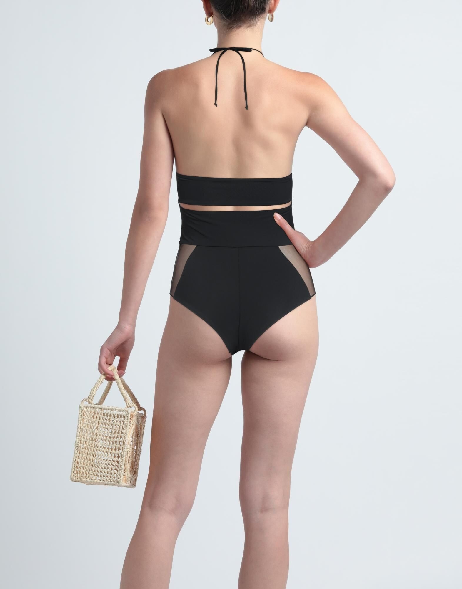 Black Women's One-piece Swimsuits - 3