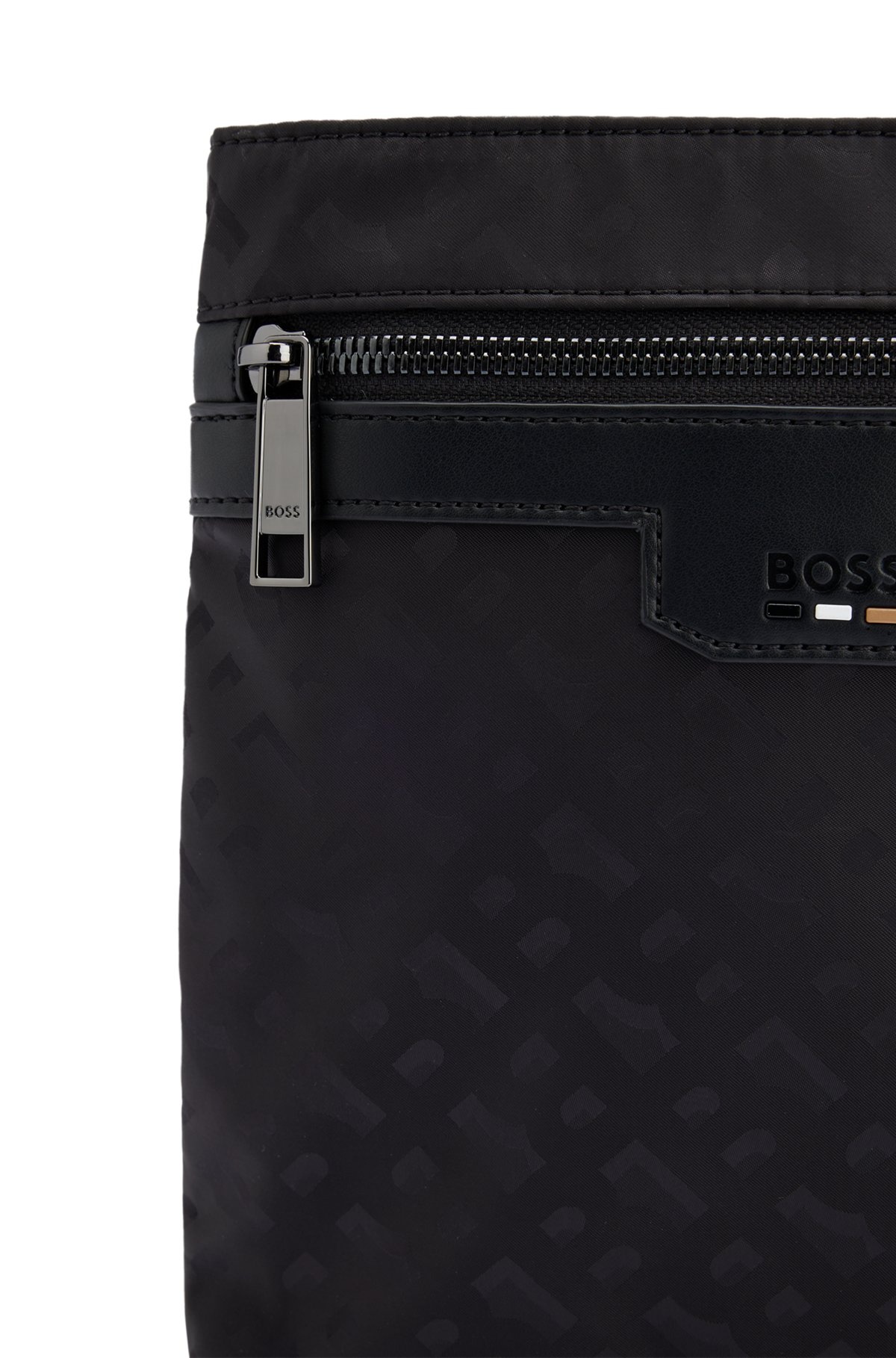 MONOGRAM-JACQUARD ENVELOPE BAG WITH SIGNATURE STRIPE - 7