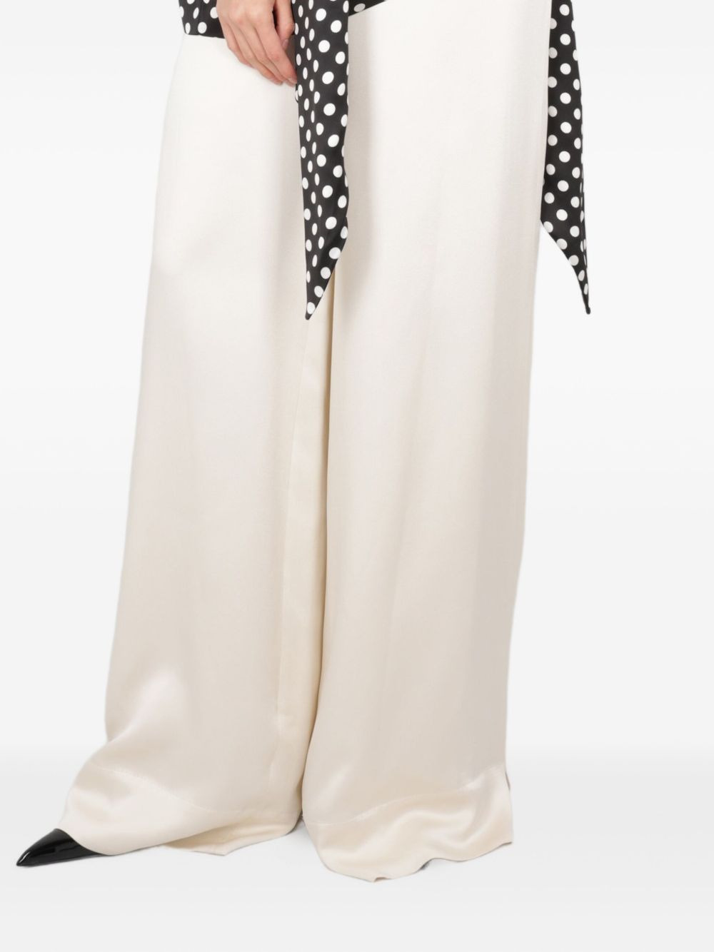 high-waisted straight leg trousers - 2