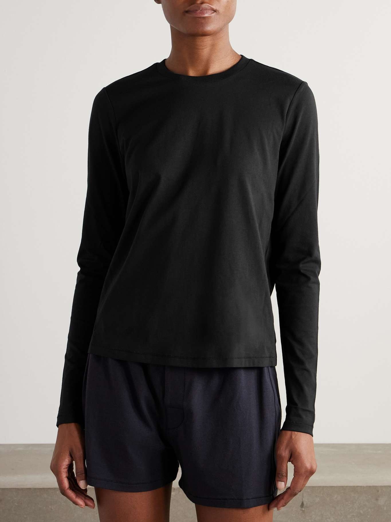 Long Sleeve T-Shirt - Onyx Black - 2
