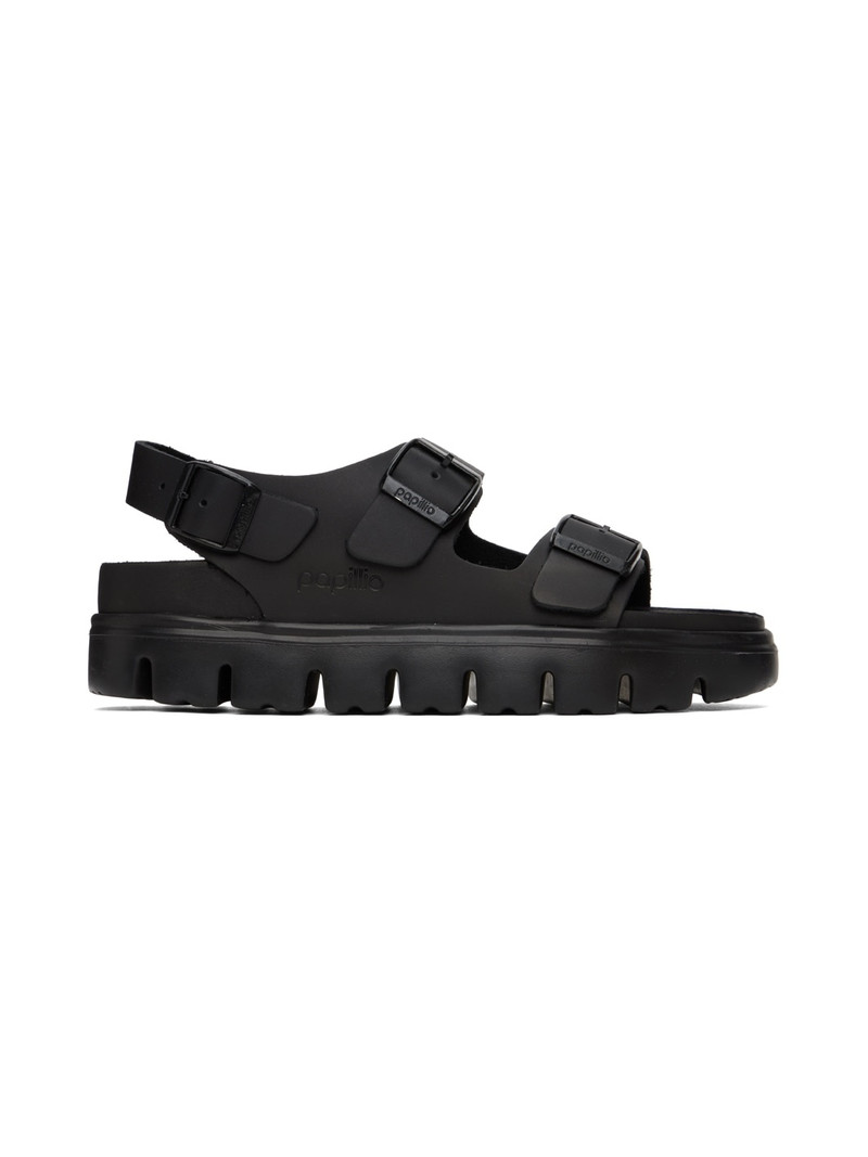 Black Papillio Milano Chunky Sandals - 1