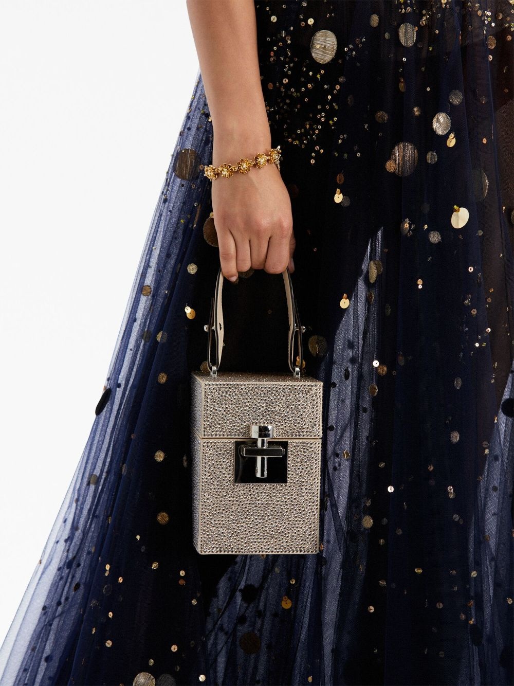 Crystal pave alibi cube bag - 2