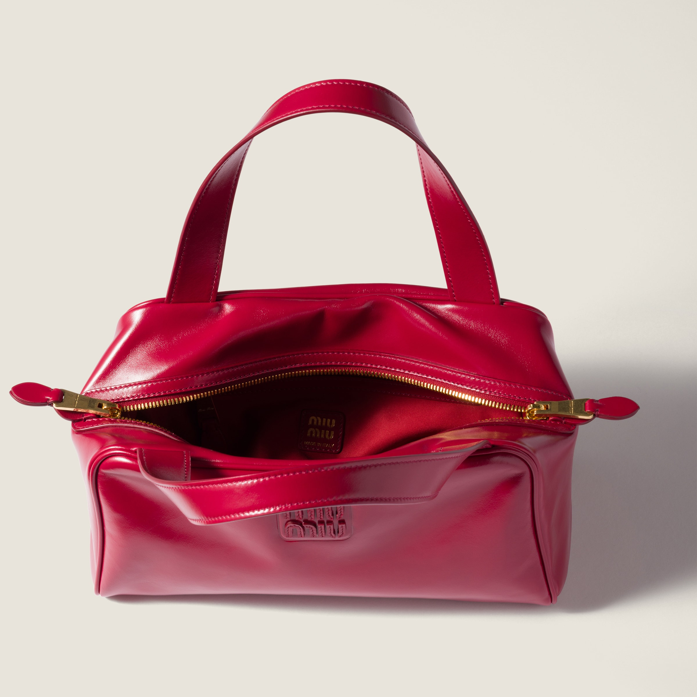 Leather top-handle bag - 4