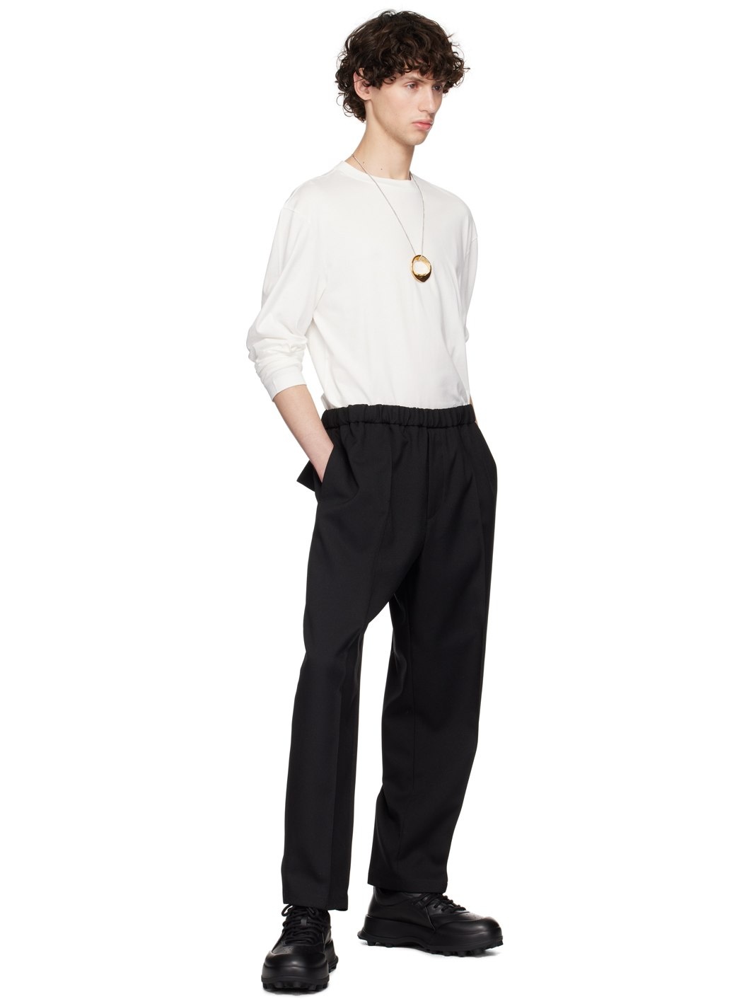 Black Tapered Trousers - 4