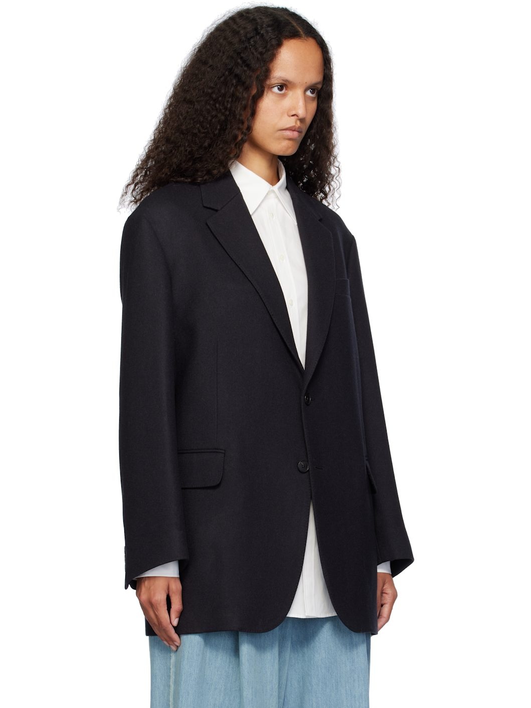 Black Light Melton Blazer - 2
