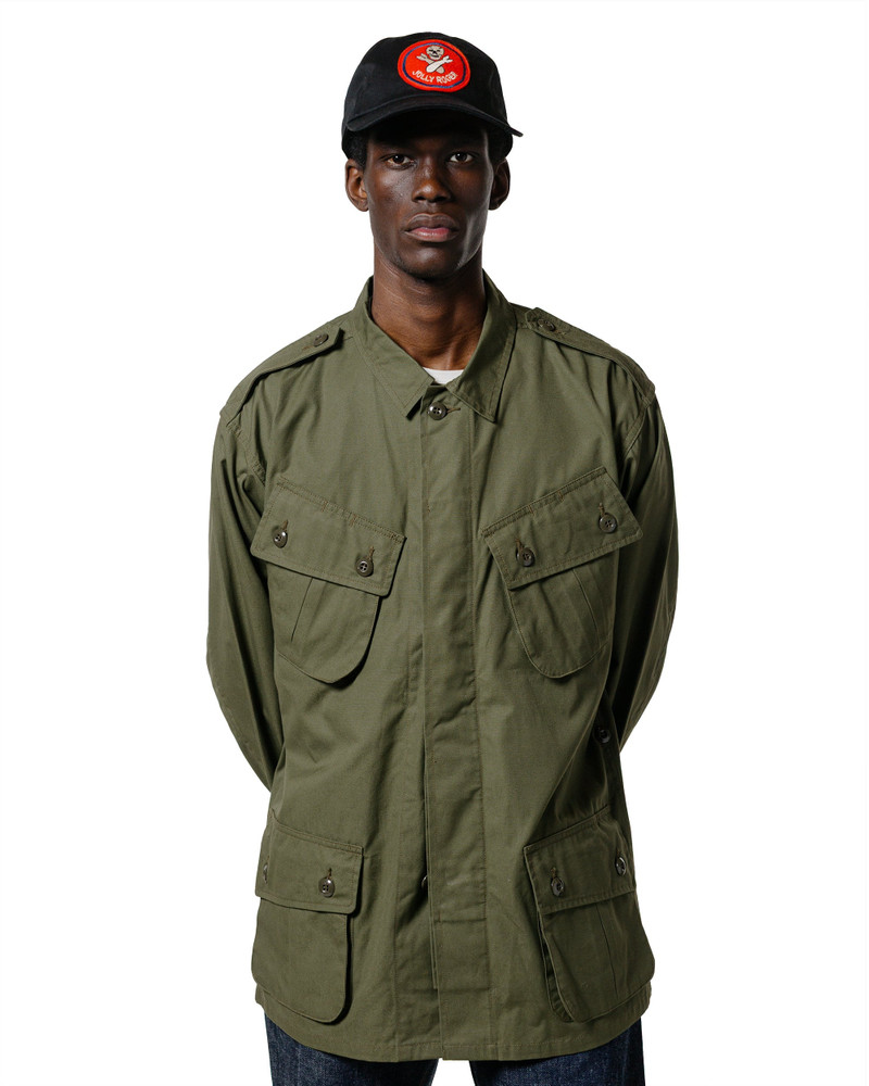 The Real McCoys MJ22006 Coat, Man's, Combat, Tropical (Model 220) Olive outlook