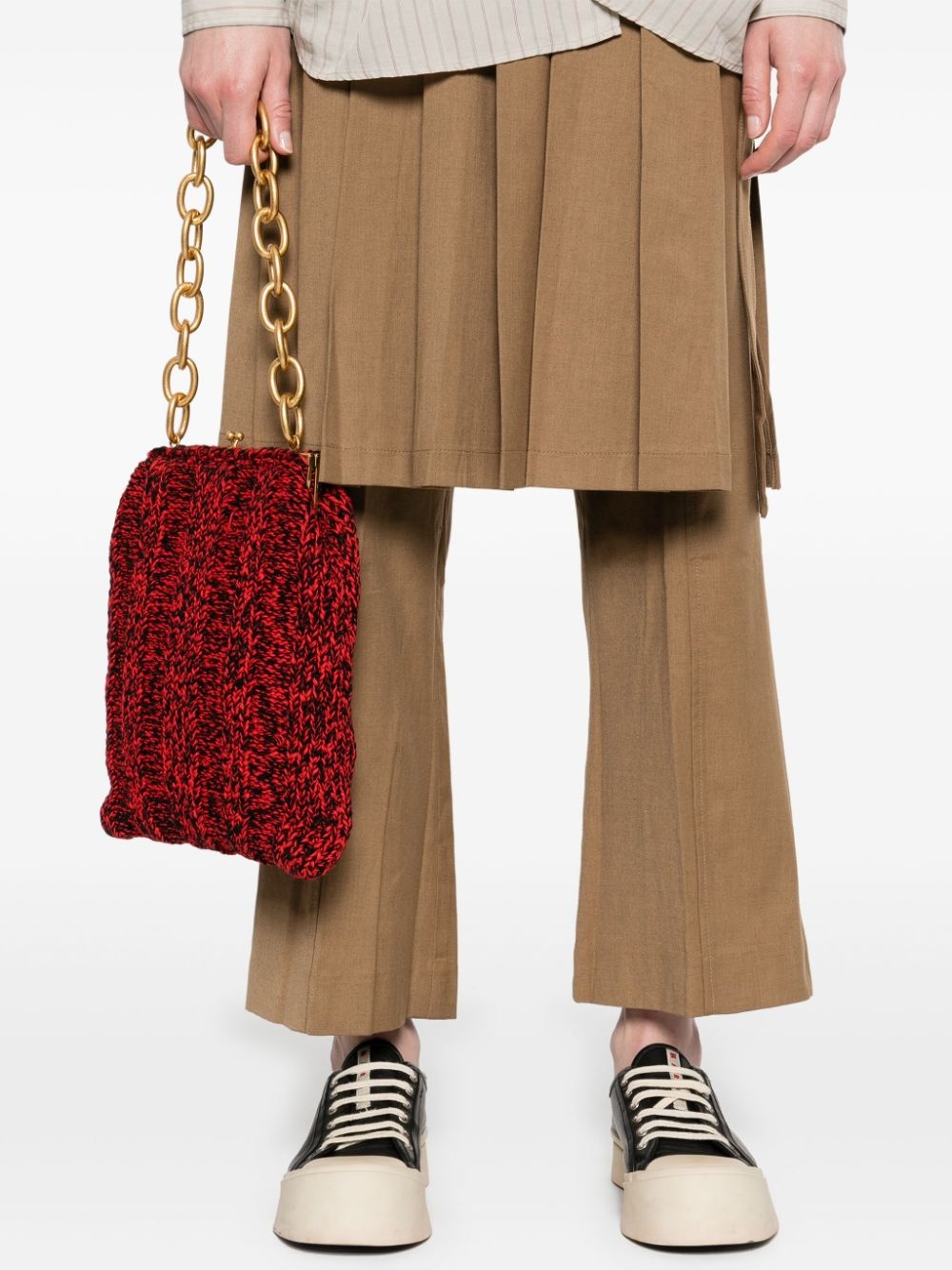 pleated skirt-trousers - 5