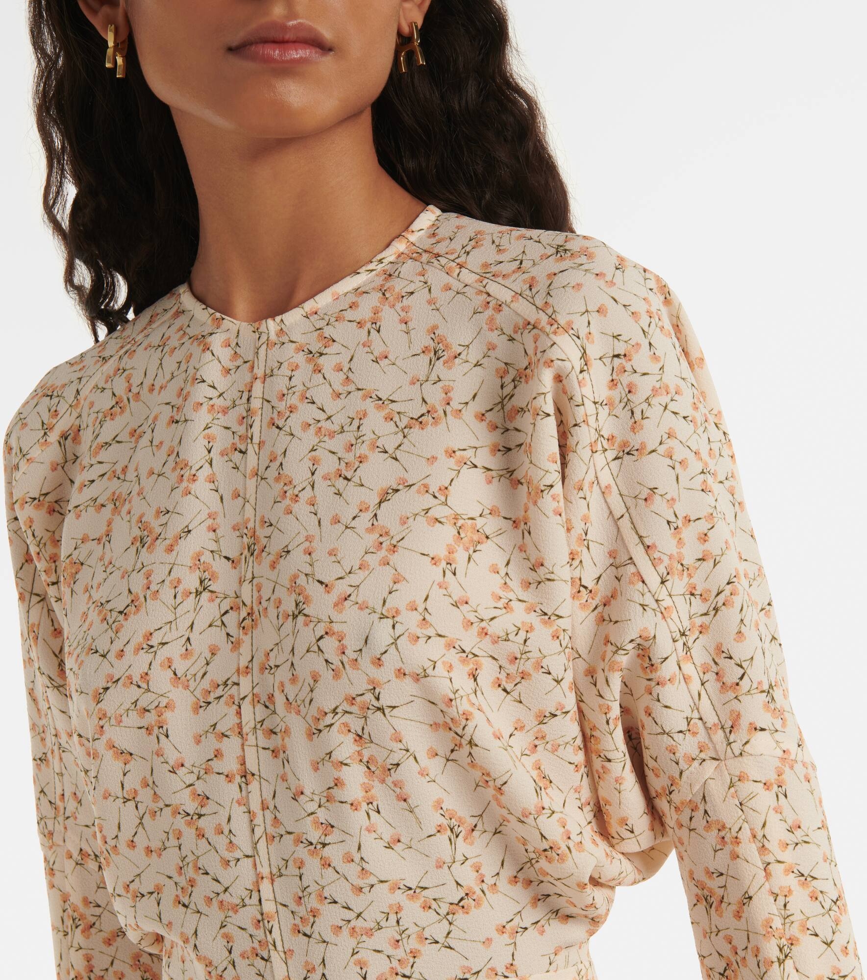 Dolman printed midi dress - 4