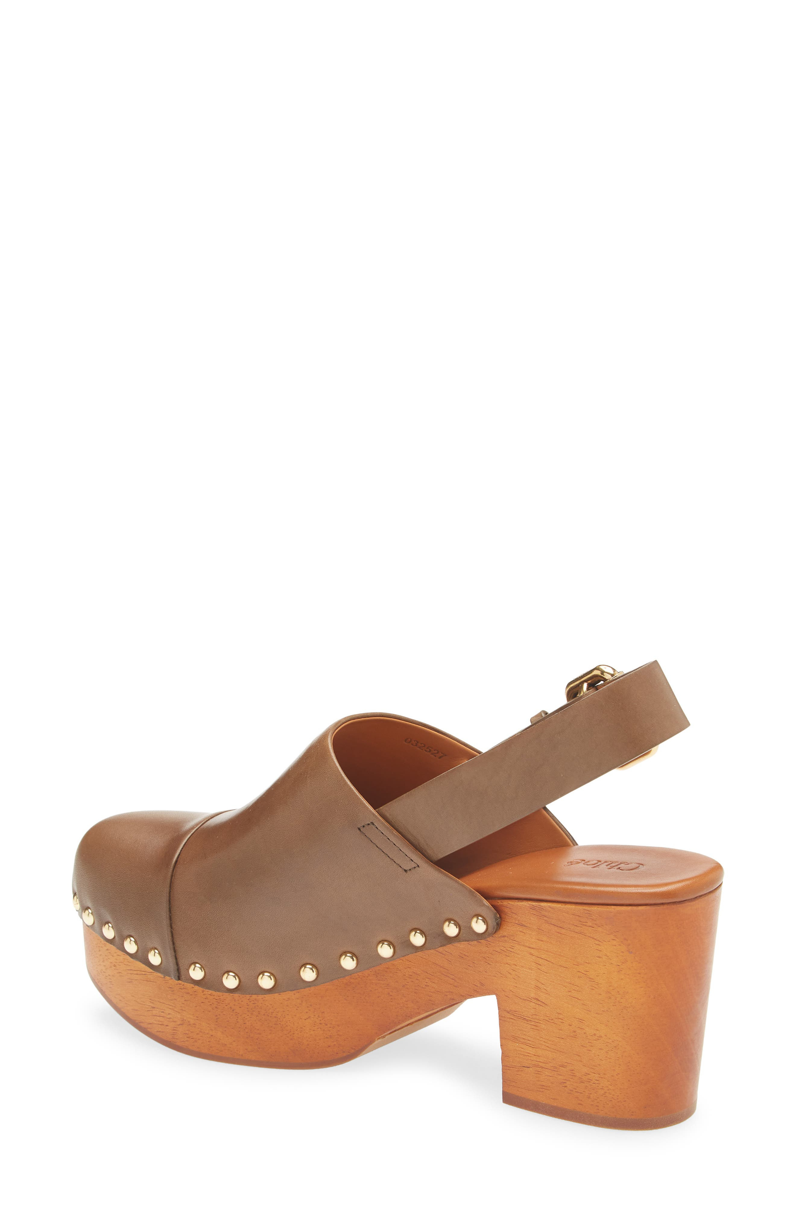 Chloé Jeannette Platform Clog in Olive at Nordstrom - 2
