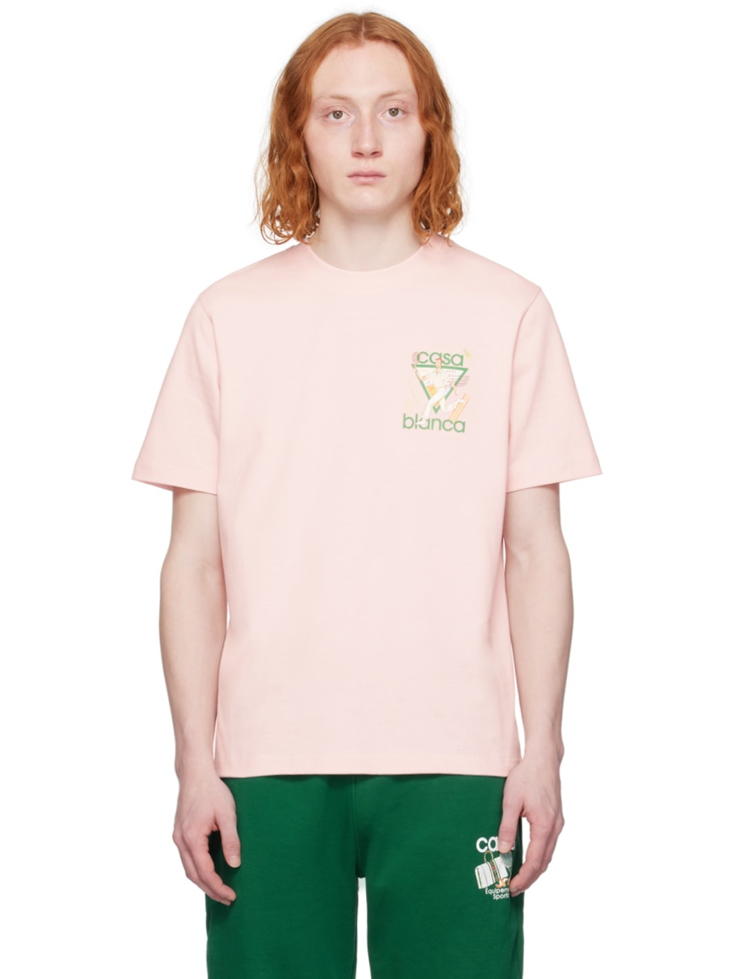 SSENSE Exclusive Pink Tennis Club Icon T-Shirt - 1