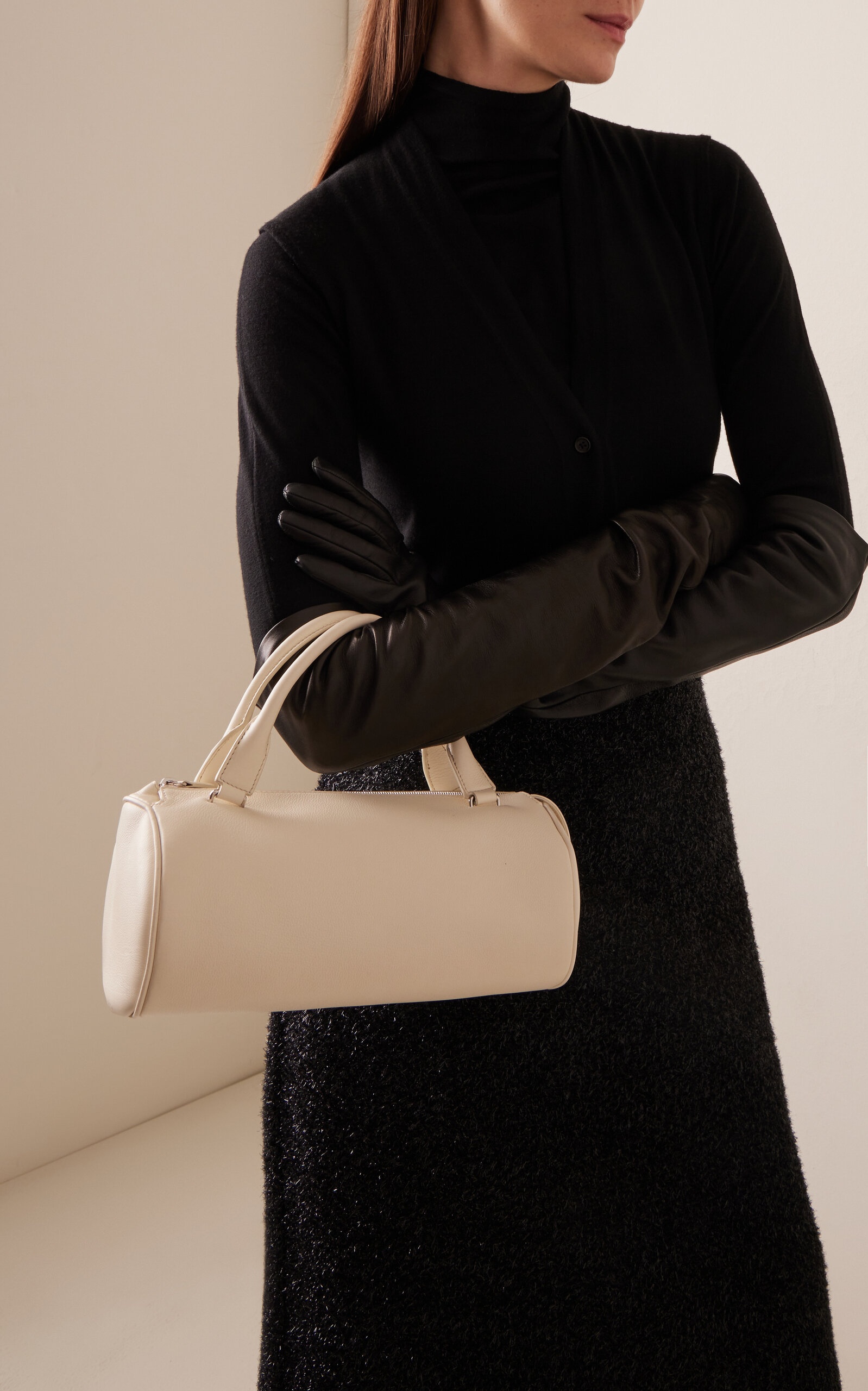 The Row Edith Leather Bag white | modaoperandi | REVERSIBLE