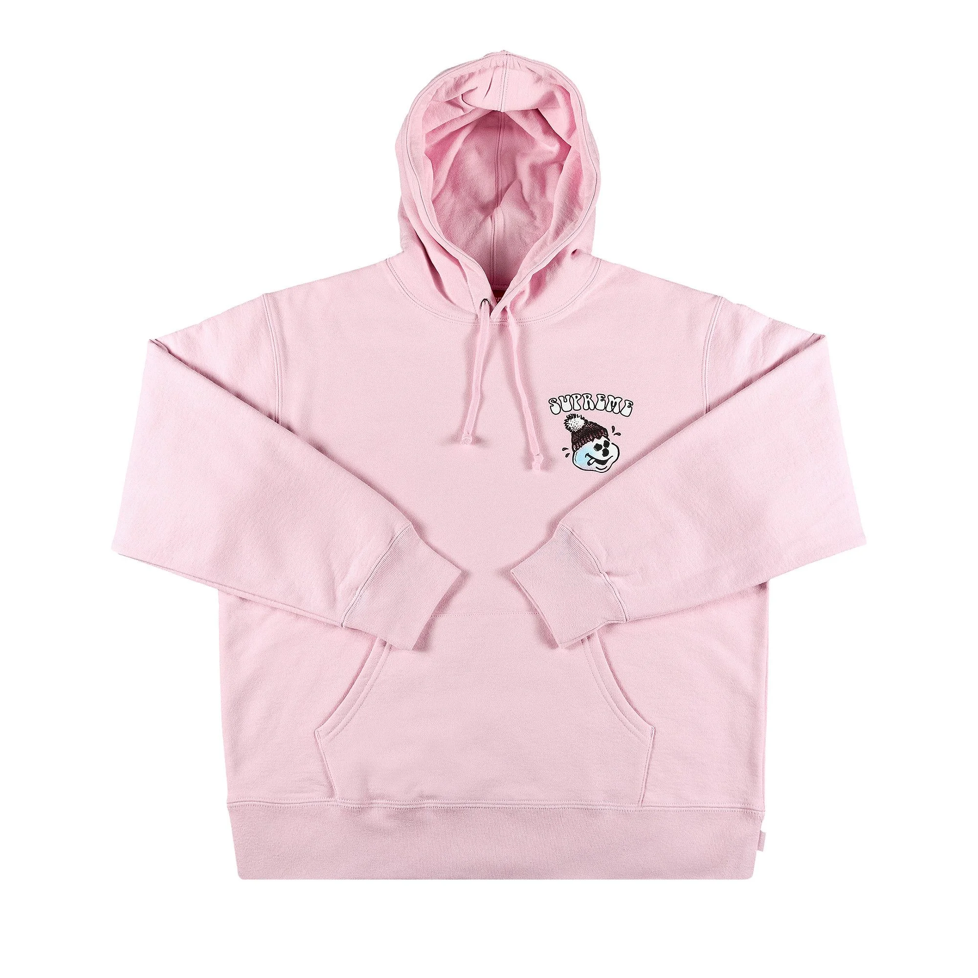 Supreme Snowman Hooded Sweatshirt 'Light Pink' - 1