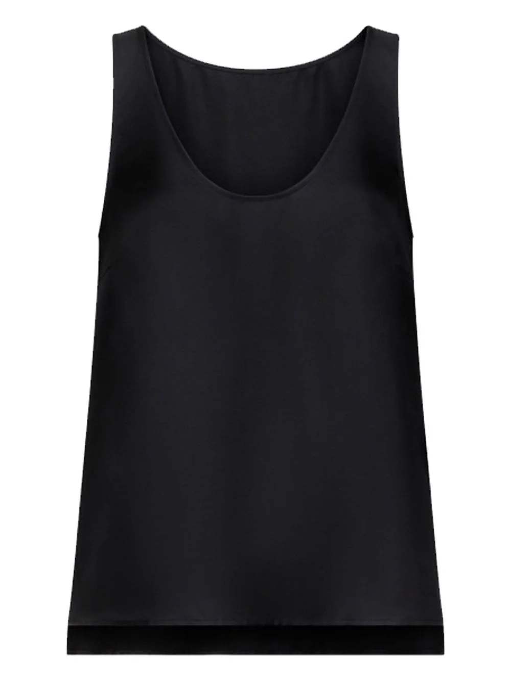 scoop-neck sleeveless top - 1