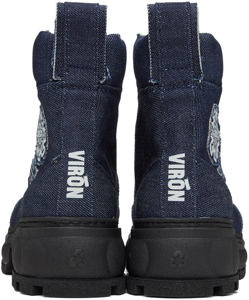 VIRÓN SSENSE Exclusive Blue Disruptor Boots outlook
