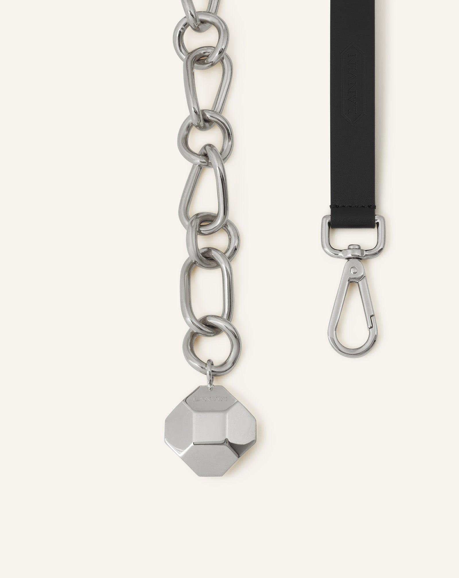CATCH BY LANVIN LEATHER AND METAL CHAIN BELT - 2