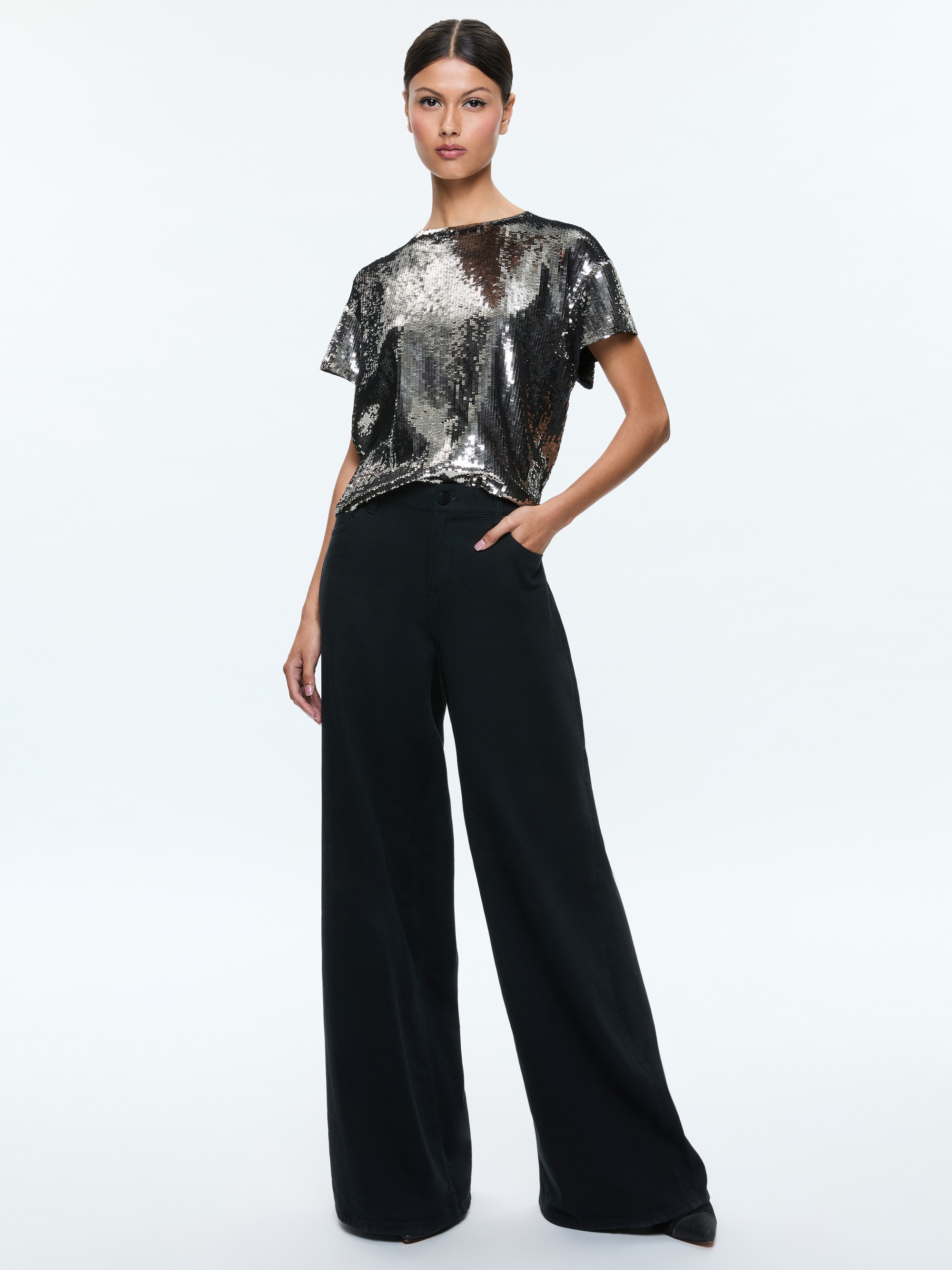 EVAN SEQUIN OVERSIZED TEE - 6