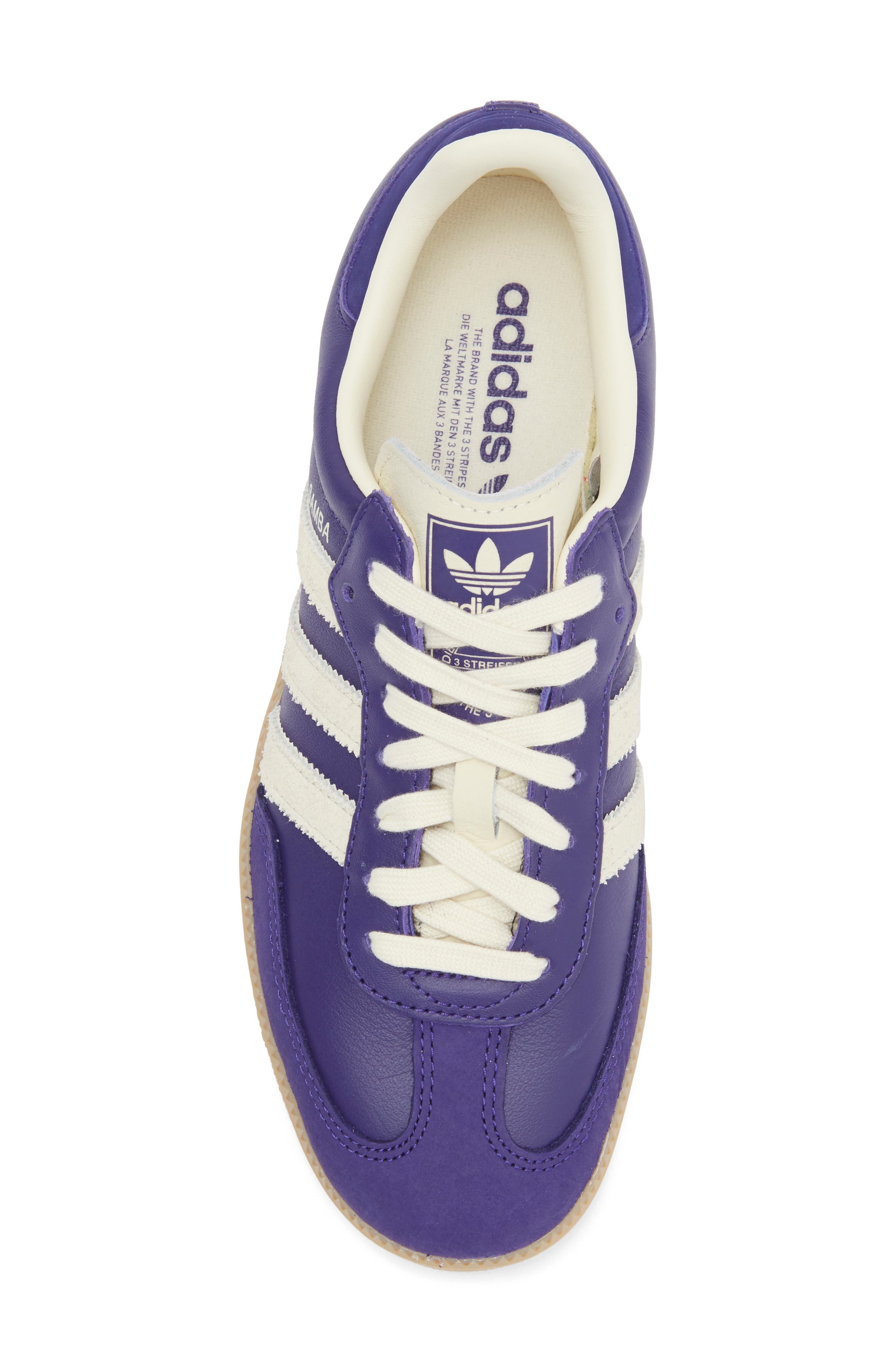 adidas Samba OG Sneaker in Cpurpl/cre at Nordstrom - 5