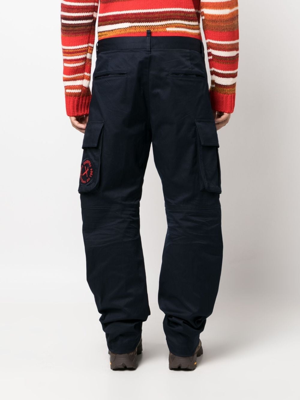 logo-print cargo trousers - 4