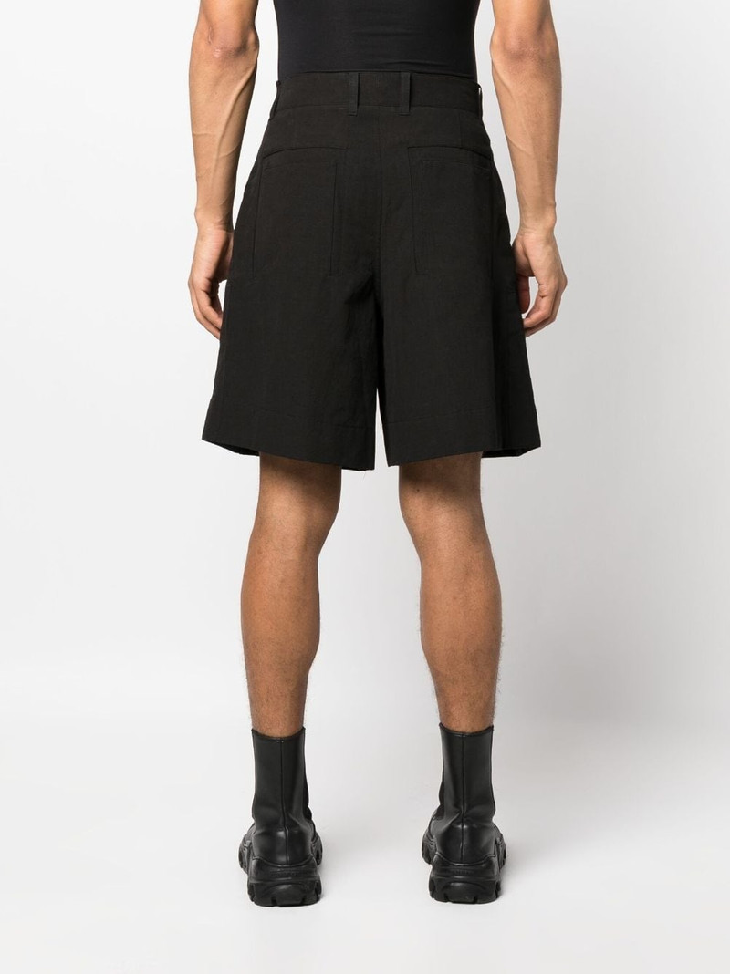 cotton-hemp blend bermuda shorts 4