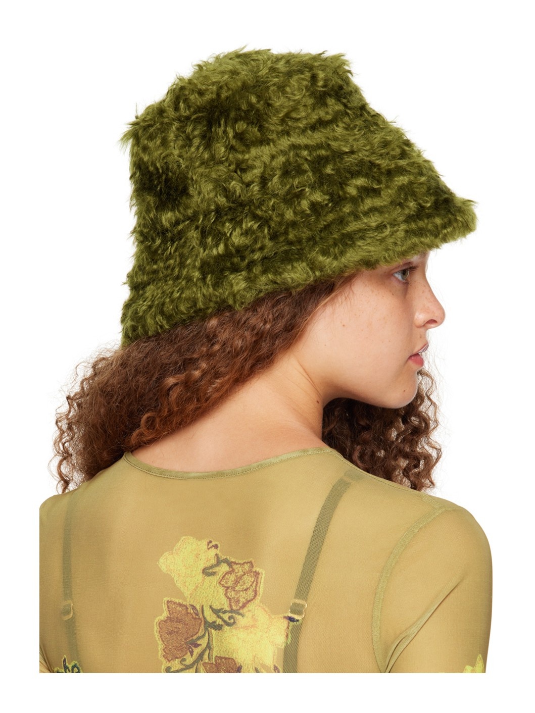 Green Guilia Bucket Hat - 3