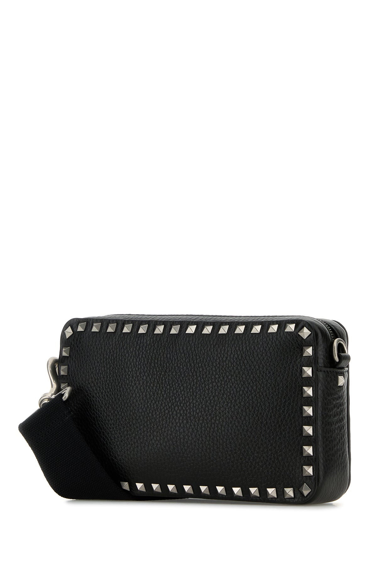 Black leather Rockstud crossbody bag - 2