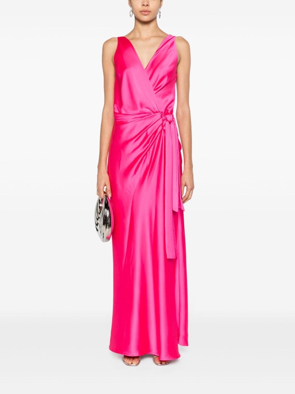 Elegant Hammered satin gown - 2