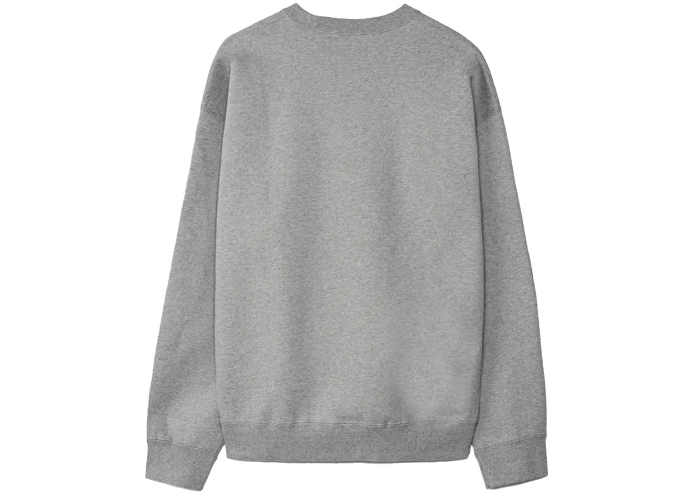 Nike Solo Swoosh Fleece Crewneck Dark Grey Heather/White - 2