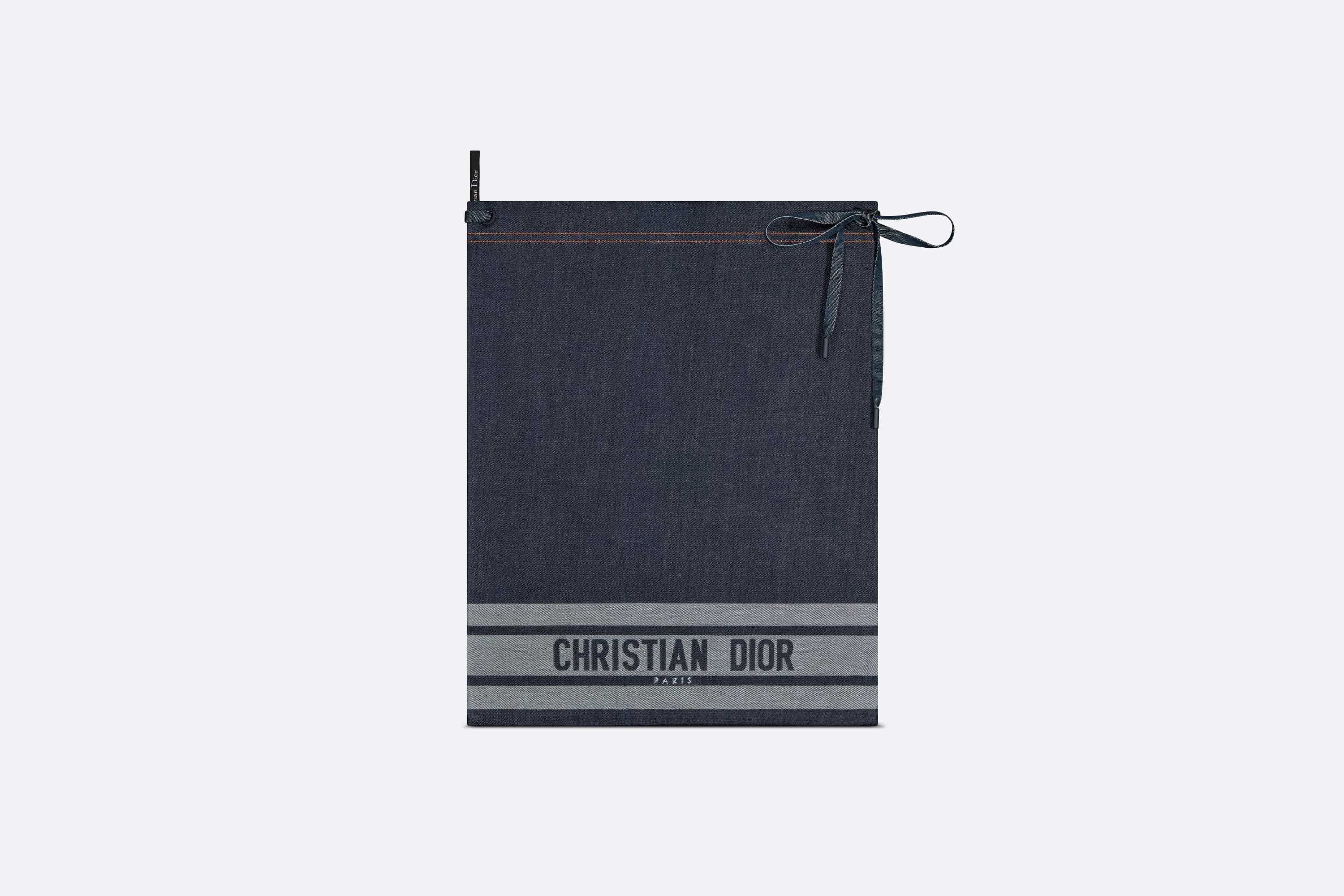 Christian Dior Couture Reversible Shirt Blue Cotton Denim