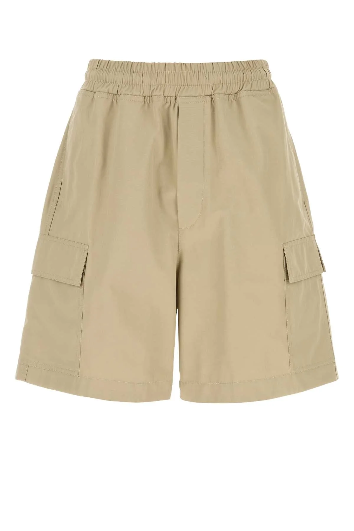 Bottega Veneta Men Beige Nylon Blend Bermuda Shorts - 1