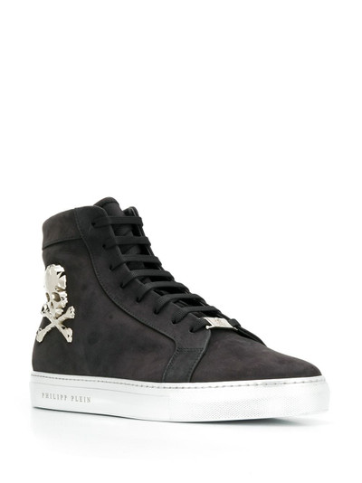 PHILIPP PLEIN skull print hi-top sneakers outlook