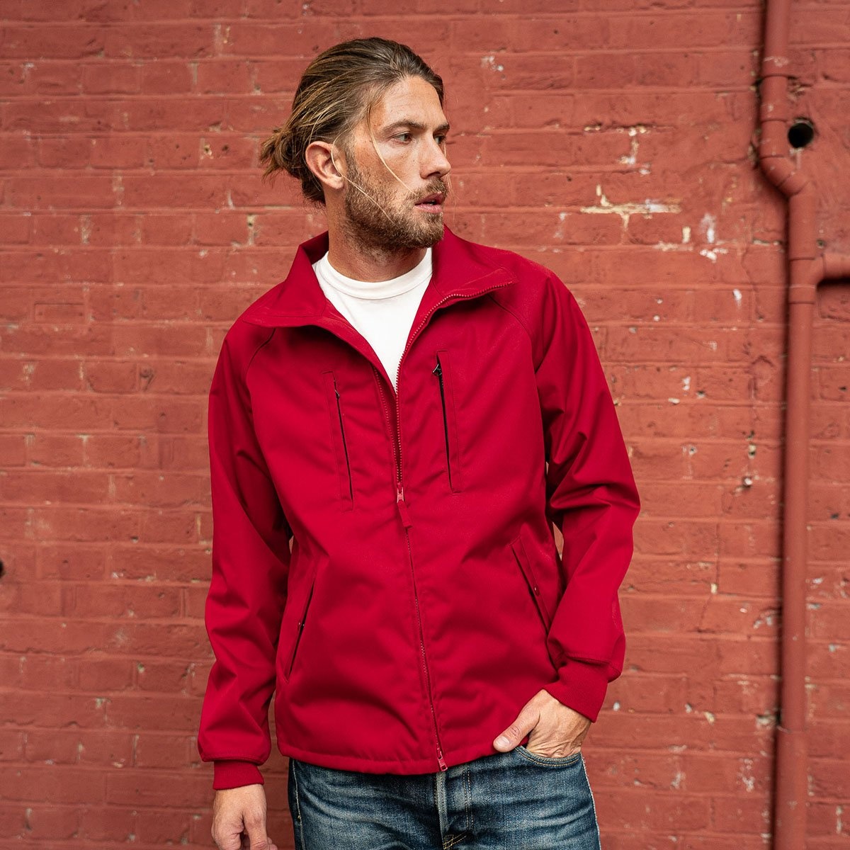 IHJ-131-RED CORDURA® Windbreaker - Red - 4