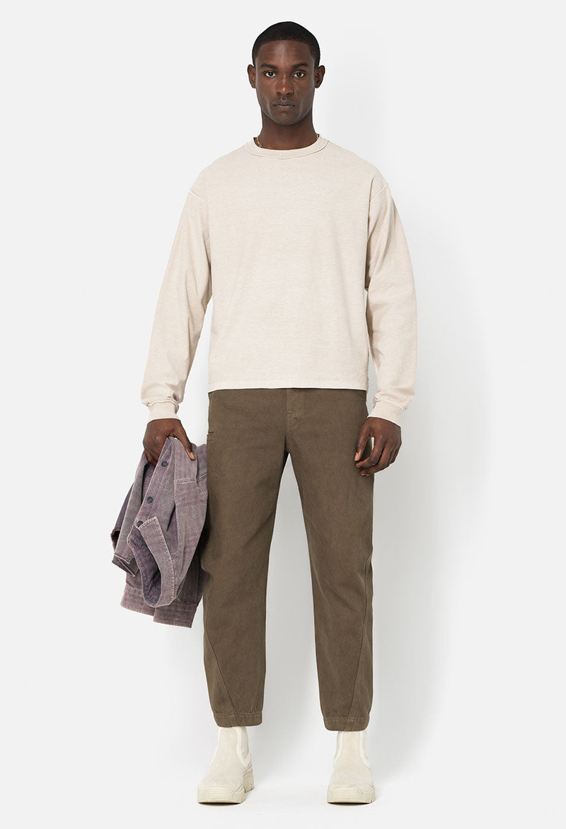 John Elliott REVERSED CROPPED LS TEE outlook