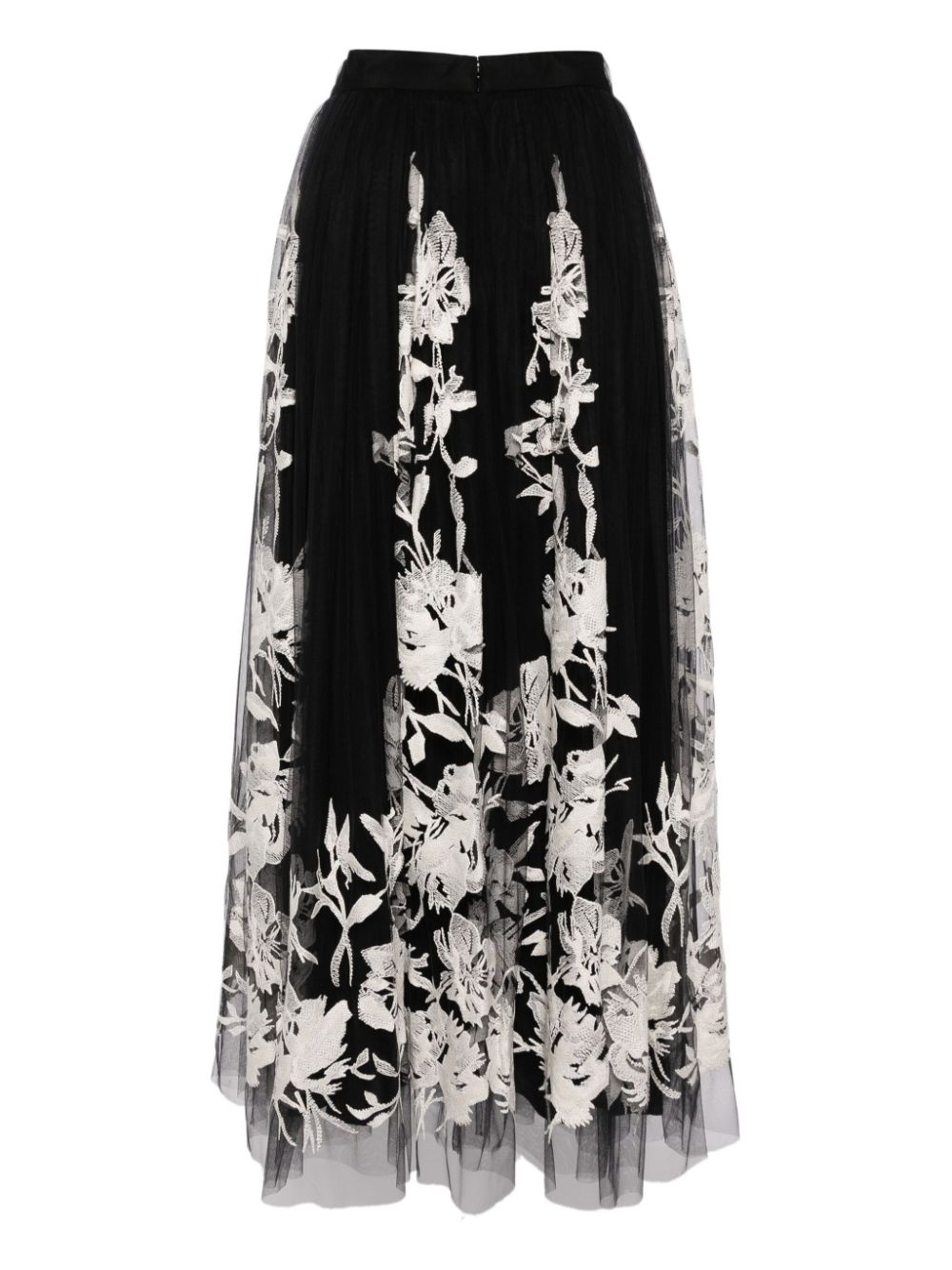 embroidered midi skirt - 2
