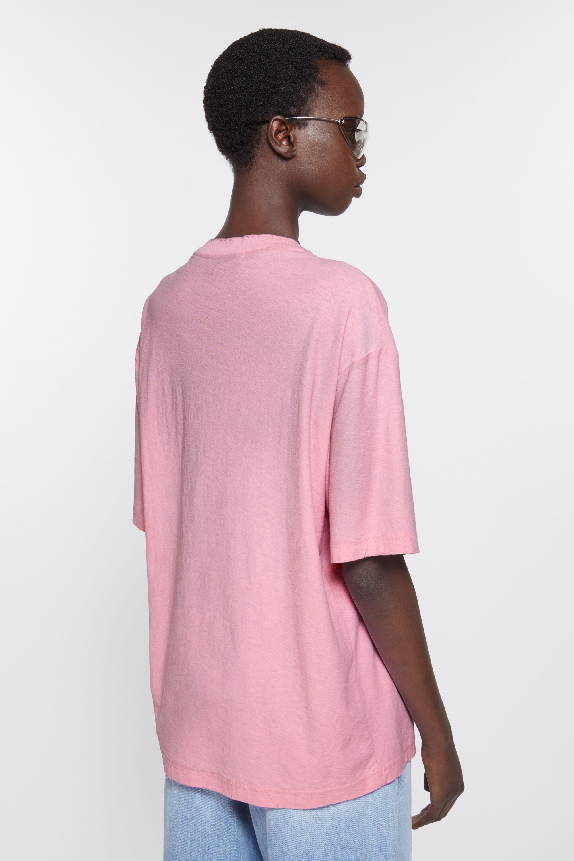 Logo t-shirt - Relaxed fit - Cotton candy pink - 3