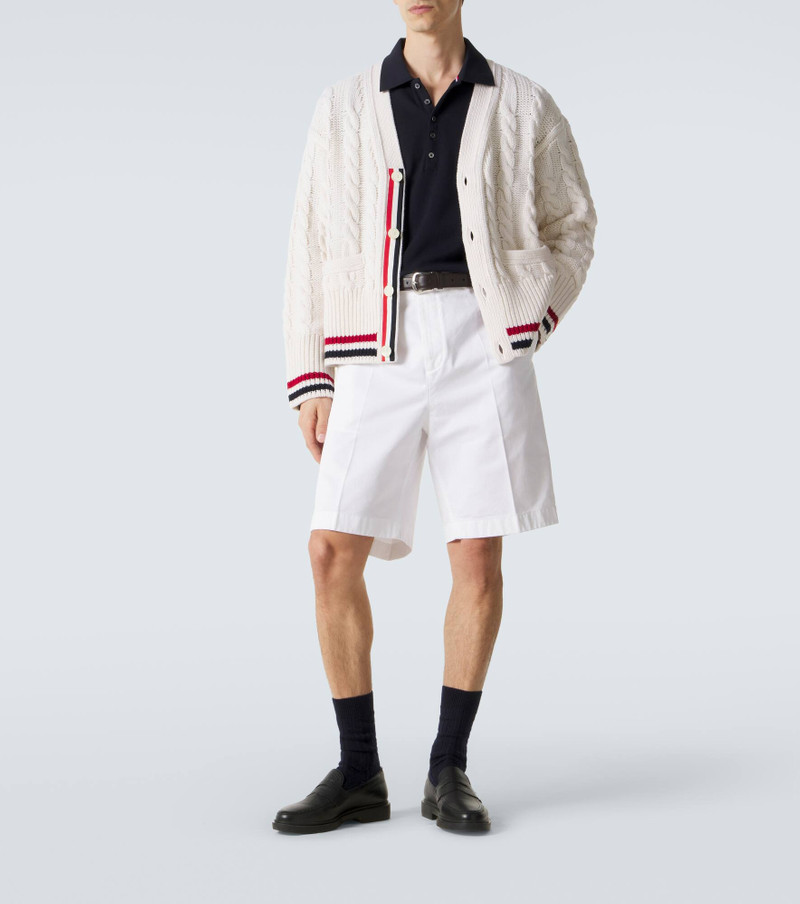 Thom Browne 4-Bar cotton piqué polo shirt outlook