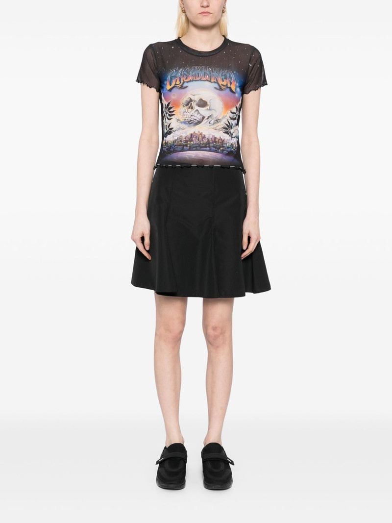 CASABLANCA printed mesh T-shirt outlook