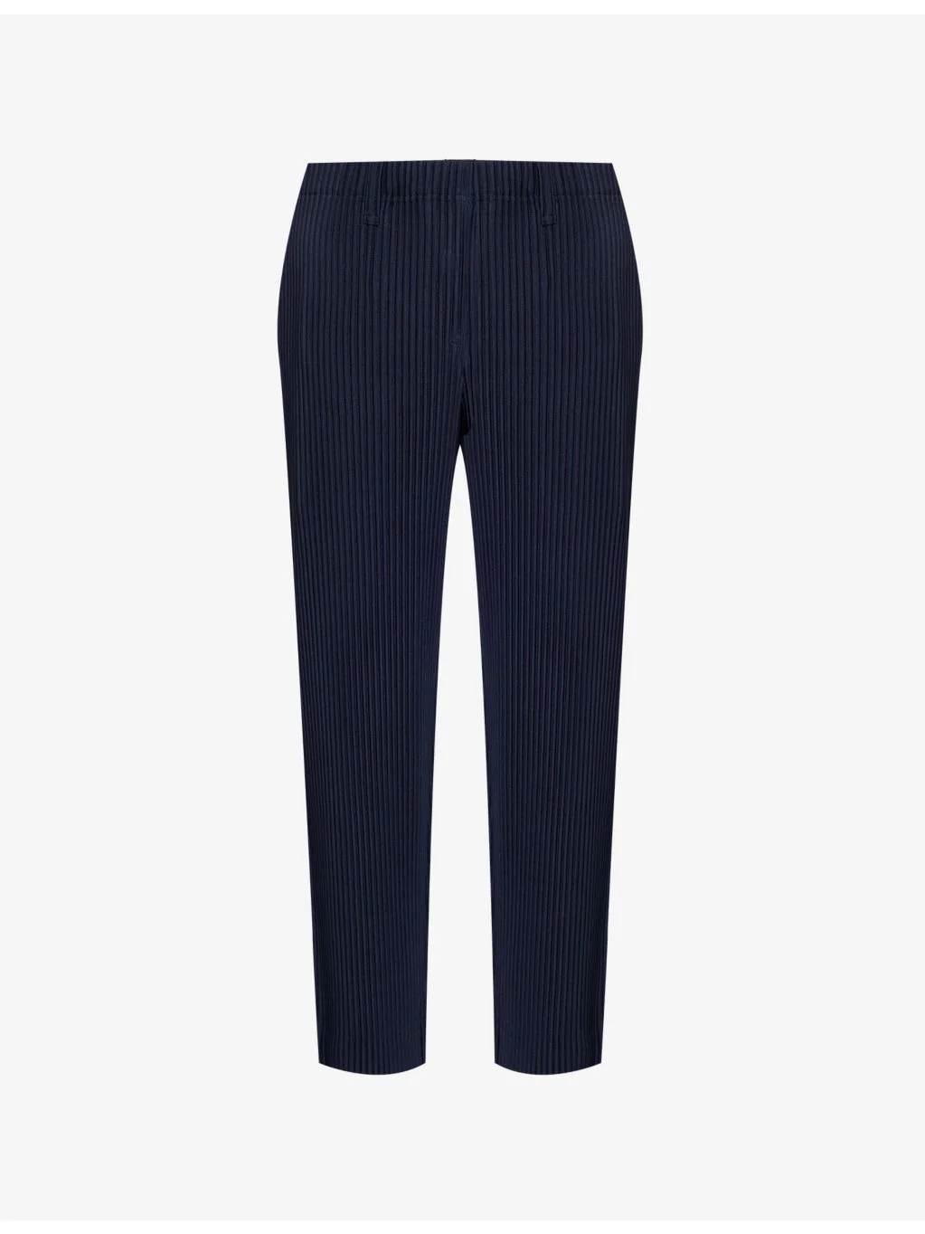Regular-fit pleated knitted trousers - 1
