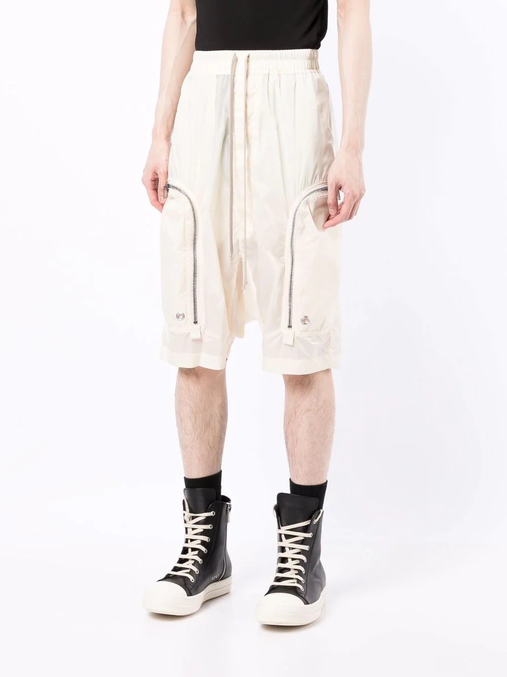 Bauhaus dropped-crotch shorts - 3