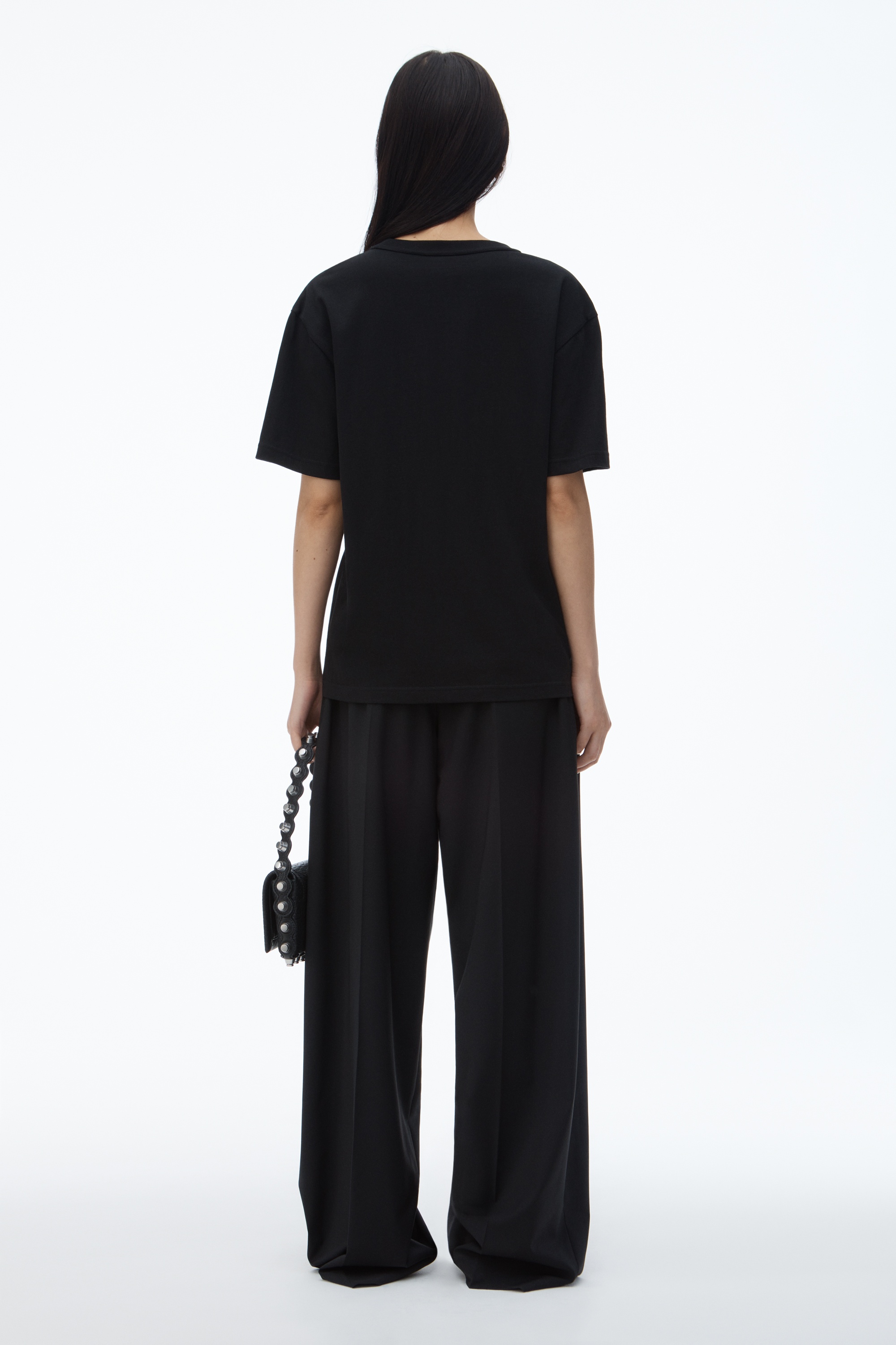 Black Cotton-Jersey Logo Tee - 4