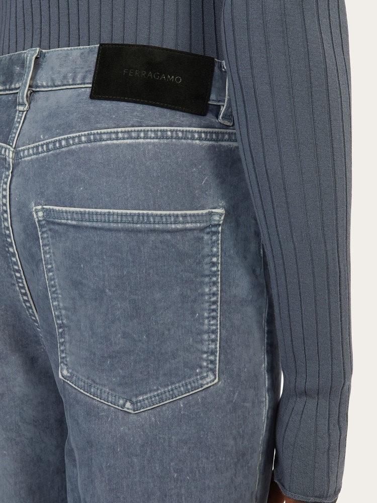 FIVE POCKET VELVET TROUSER - 5