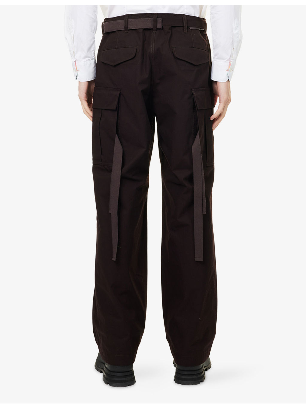Straight-Leg Belted Wool And Cupro Suiting Trousers - 4