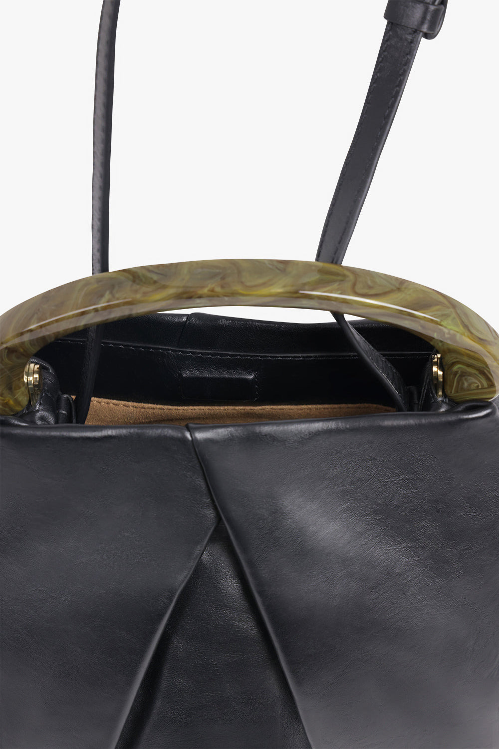 MINI RESIN HANDLE BAG | BLACK - 3
