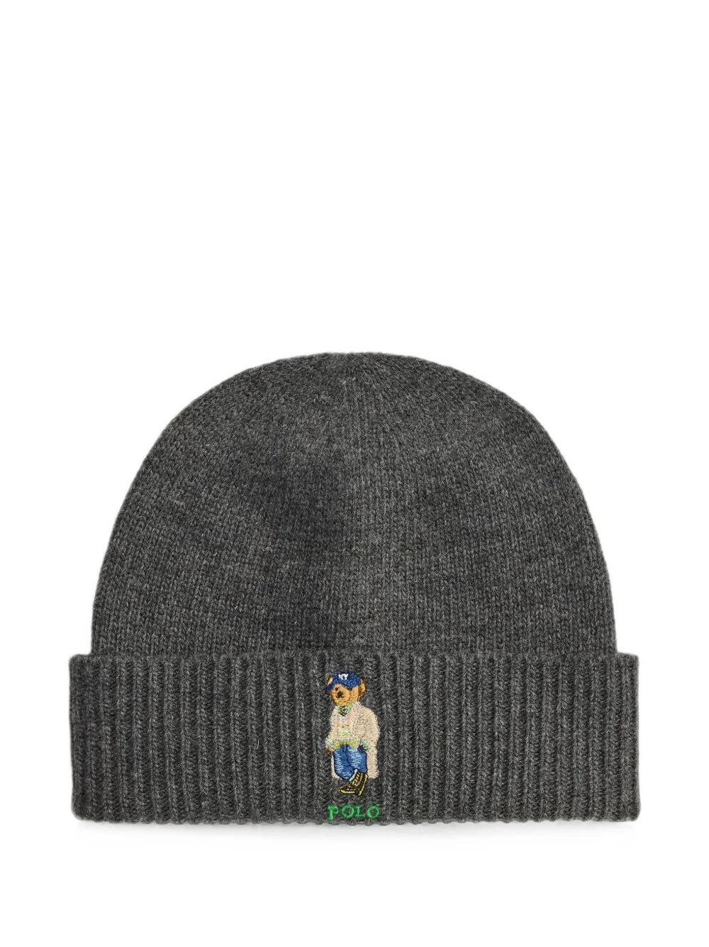 Polo Bear embroidered beanie hat - 1