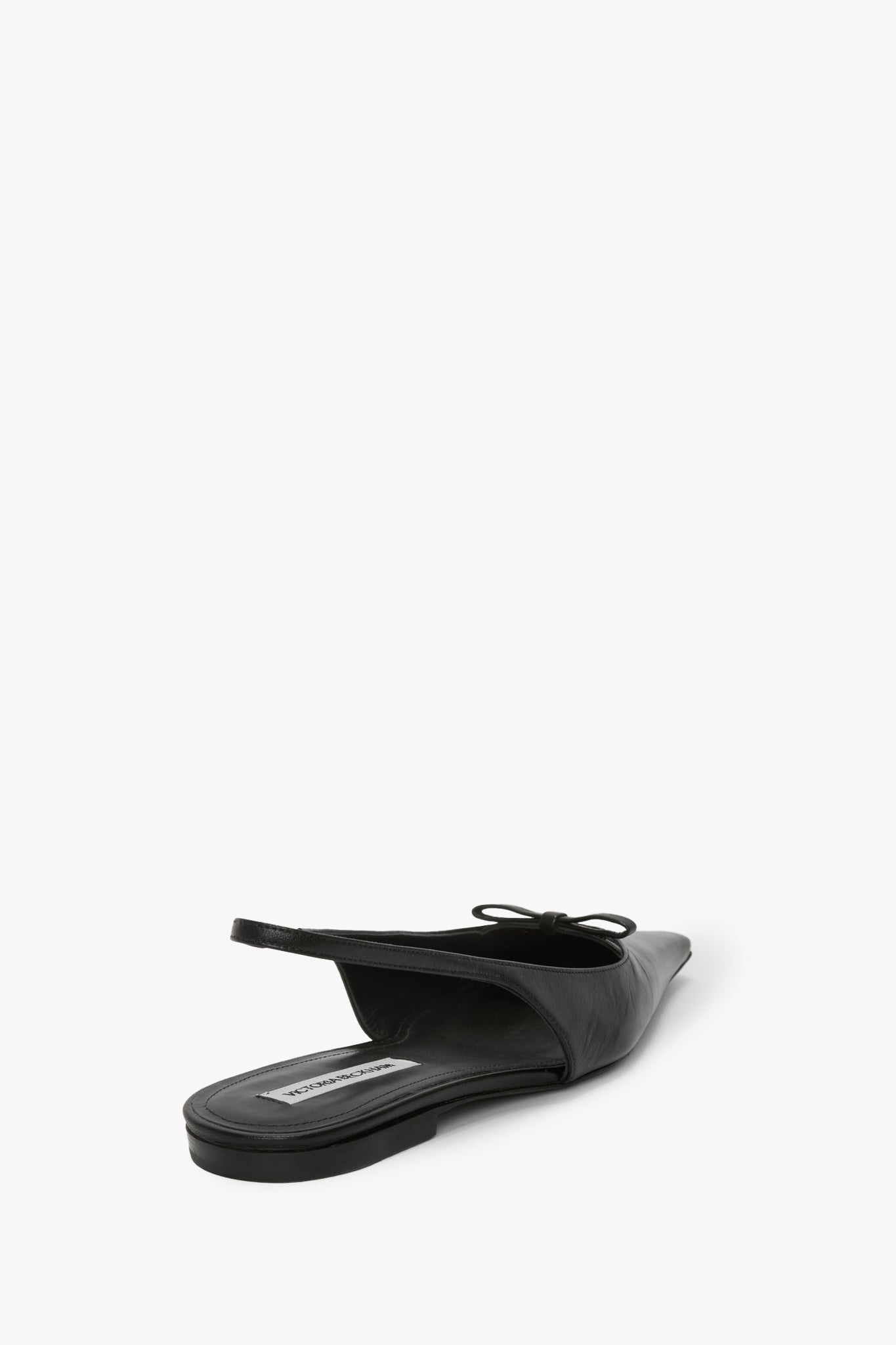 Sloan Slingback In Black Smooth Leather - 3